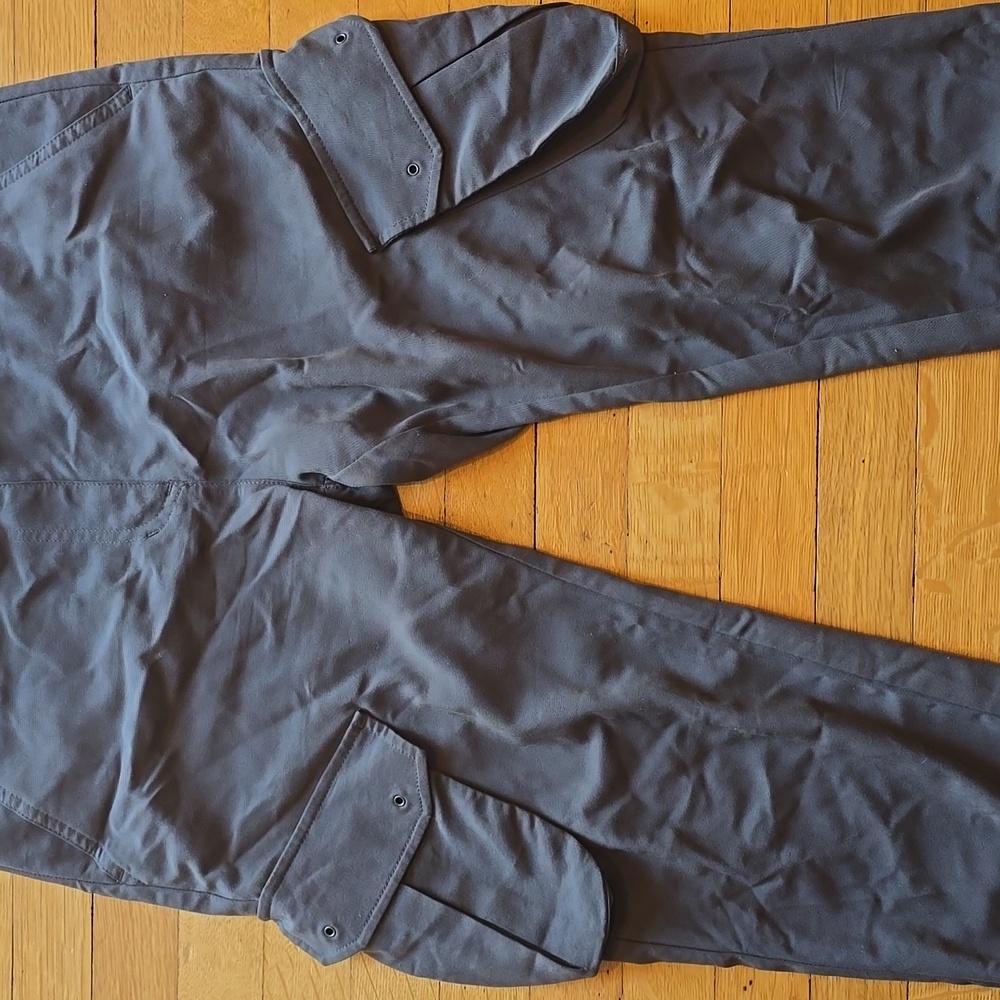 James Jeans, Boyfriend Cargo Military Green Pants, EUC, Women's 26 - Picture 6 of 15
